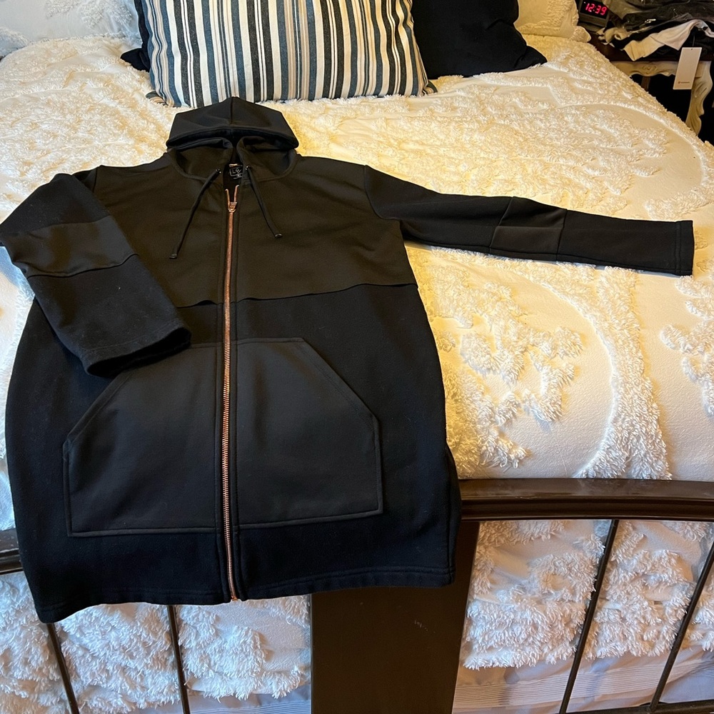 Black oversize coat